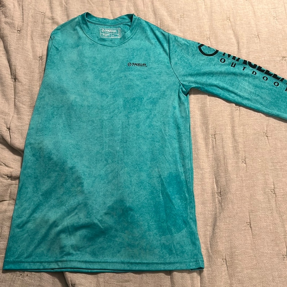 Teal Magellan dry fit long sleeves shirt